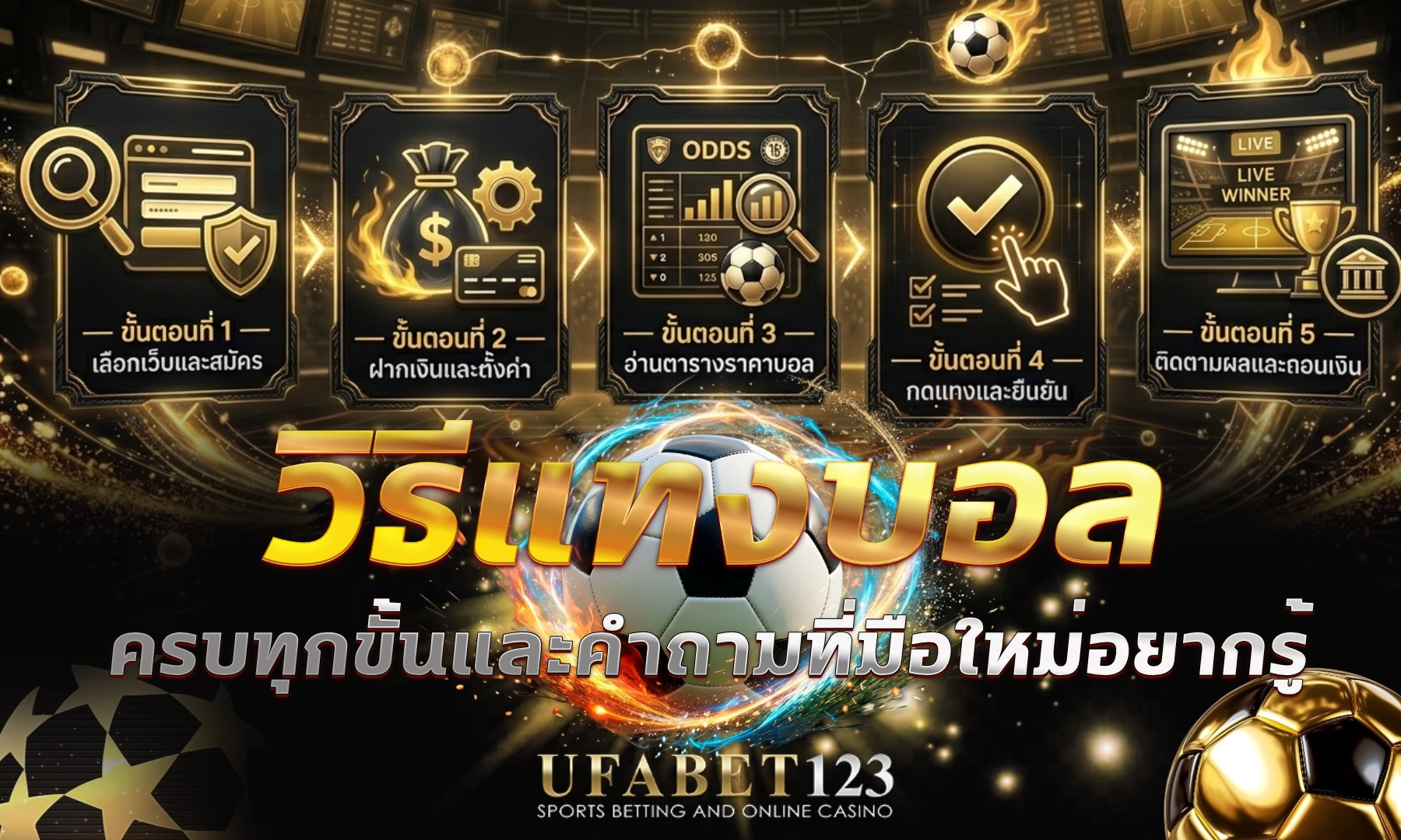 วิธีแทงบอล ขั้นตอนจริงตั้งแต่เปิดเว็บจนกดแทงสำเร็จบน UFABET123