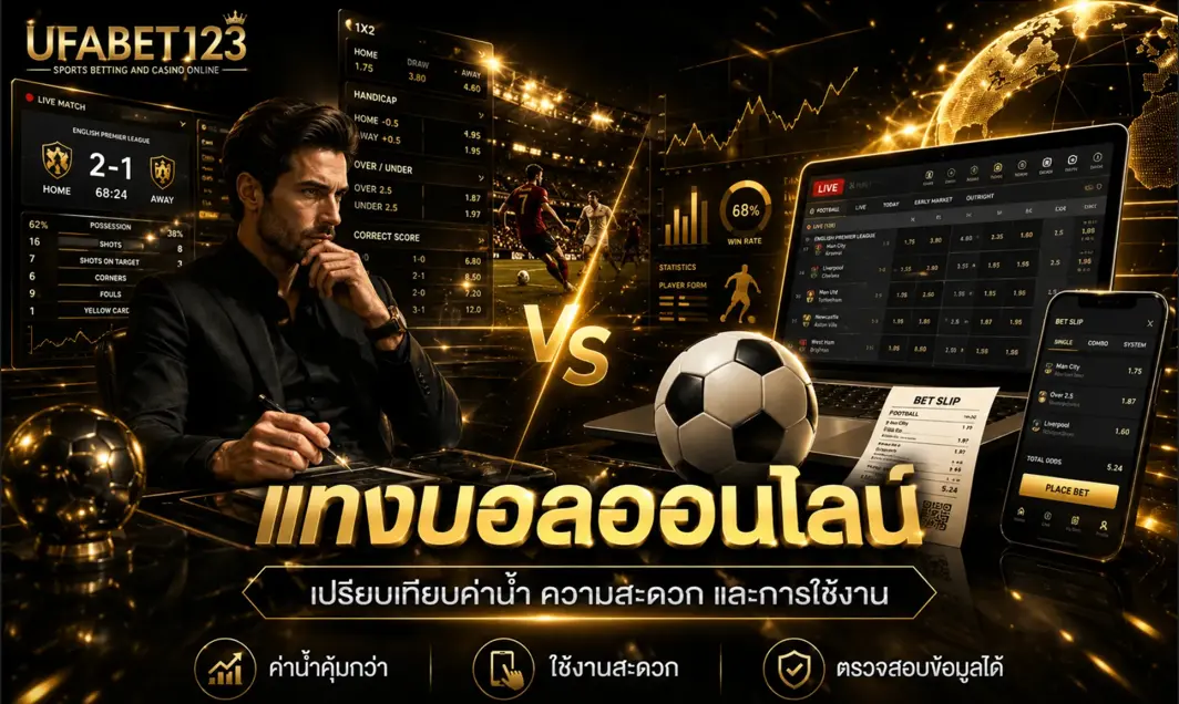 แทงบอลออนไลน์ UFABET123 ต่างจากแทงบอลทั่วไปอย่างไร ข้อดีที่หลายคนไม่รู้